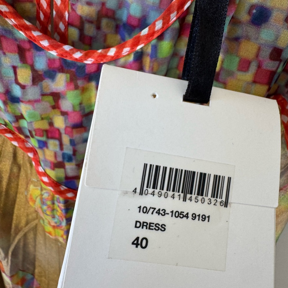 Wunderkind multi-colored floral print pleated dress - Picture 7 of 8